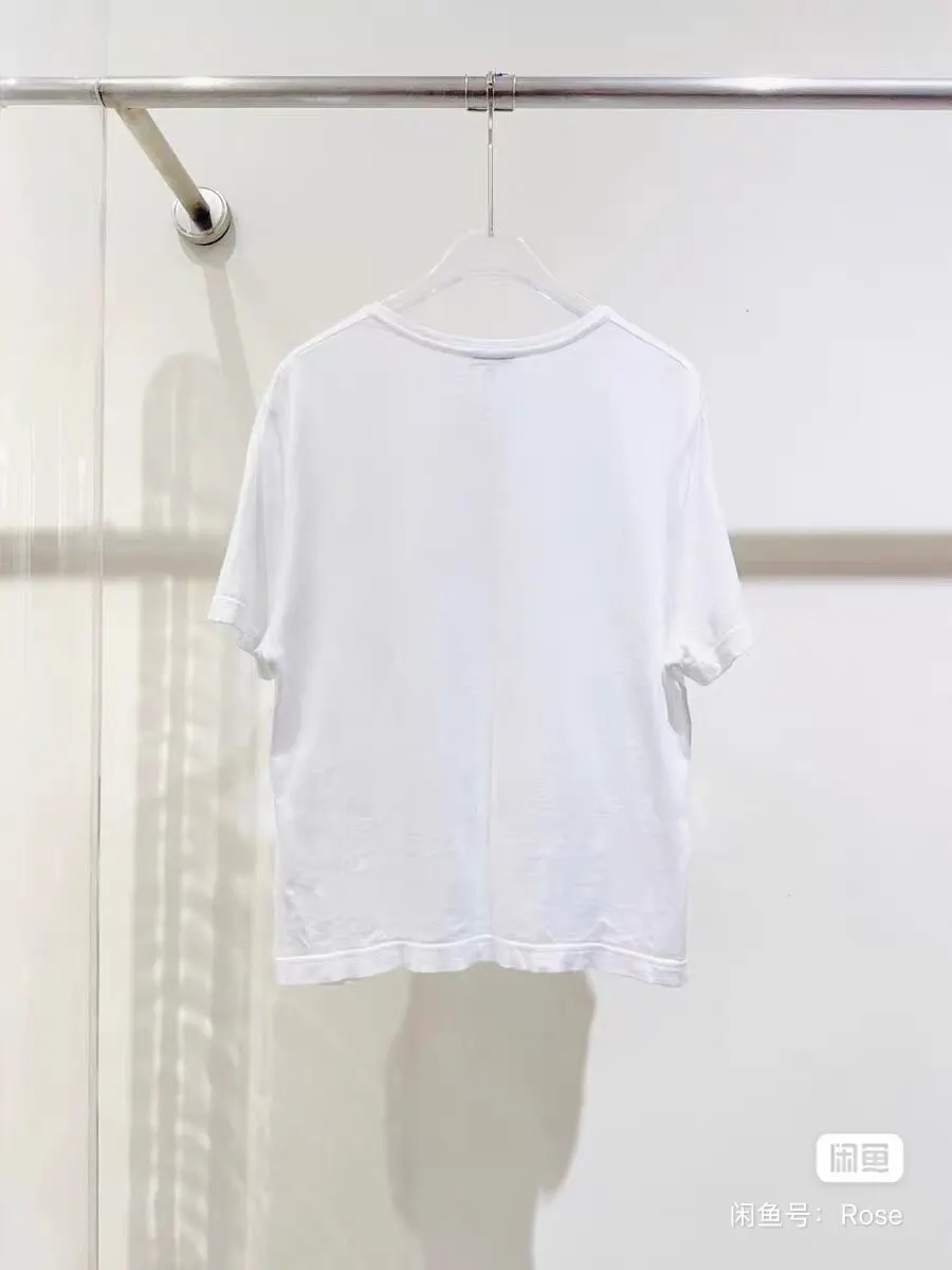 Chanel White Cotton Top White Cotton Very good - Model View