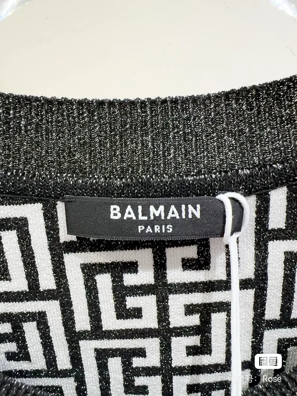 Balmain Black Wool Knitwear Black Wool Never worn, with tag - Back View
