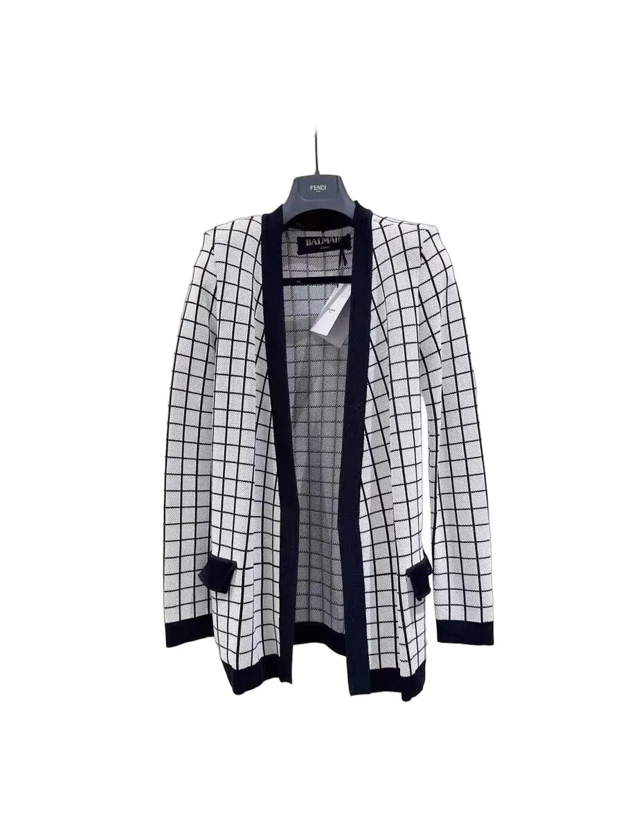 Balmain Black Wool Knitwear Black Wool Never worn, with tag - Front View