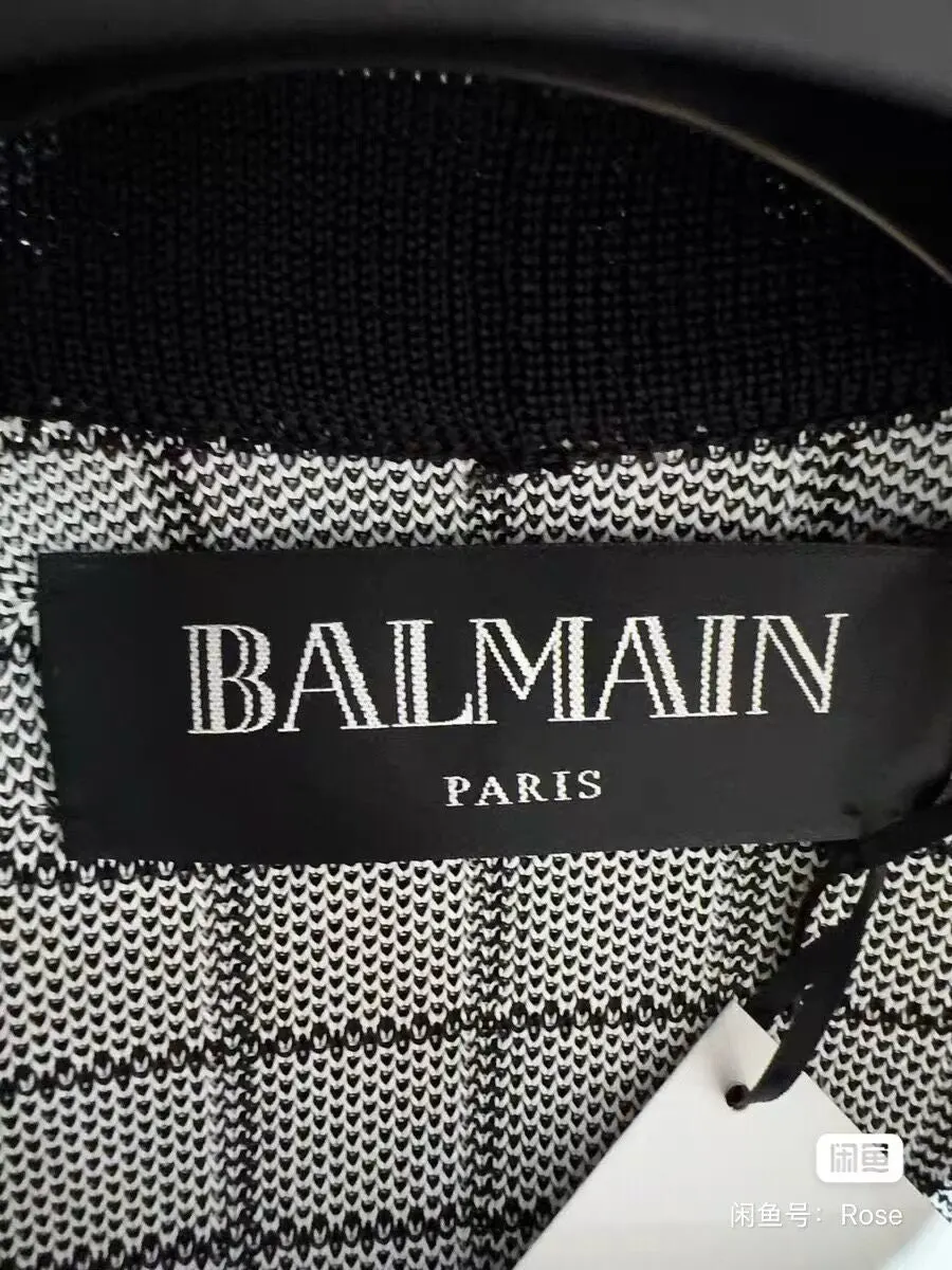 Balmain Black Wool Knitwear Black Wool Never worn, with tag - Model View