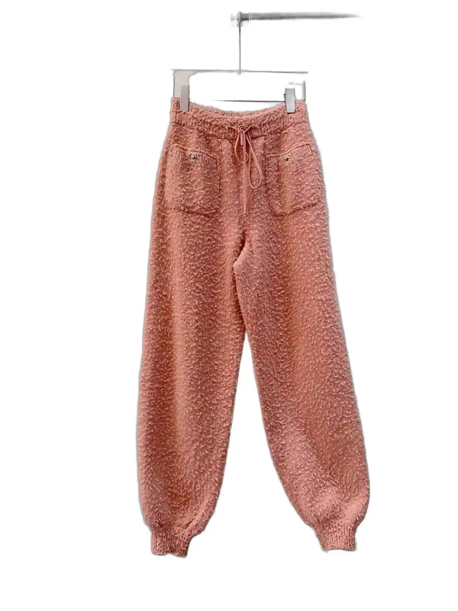 Chanel Orange Wool Trousers Orange Wool Very good - Front View