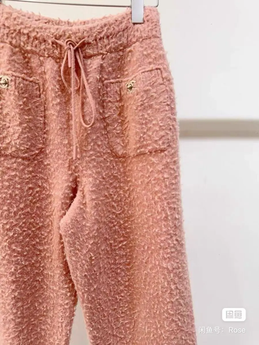 Chanel Orange Wool Trousers Orange Wool Very good - Inside View