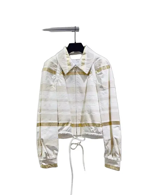 Chanel White Leather Jacket