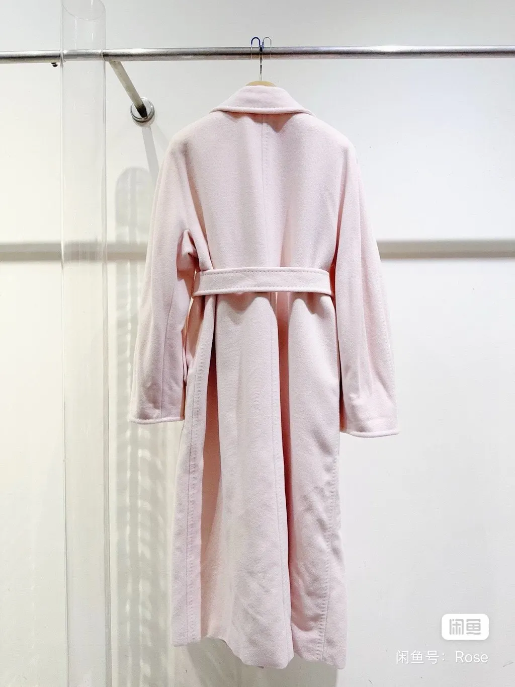 Max Mara Pink Wool Coat Pink Wool Never worn - Inside View