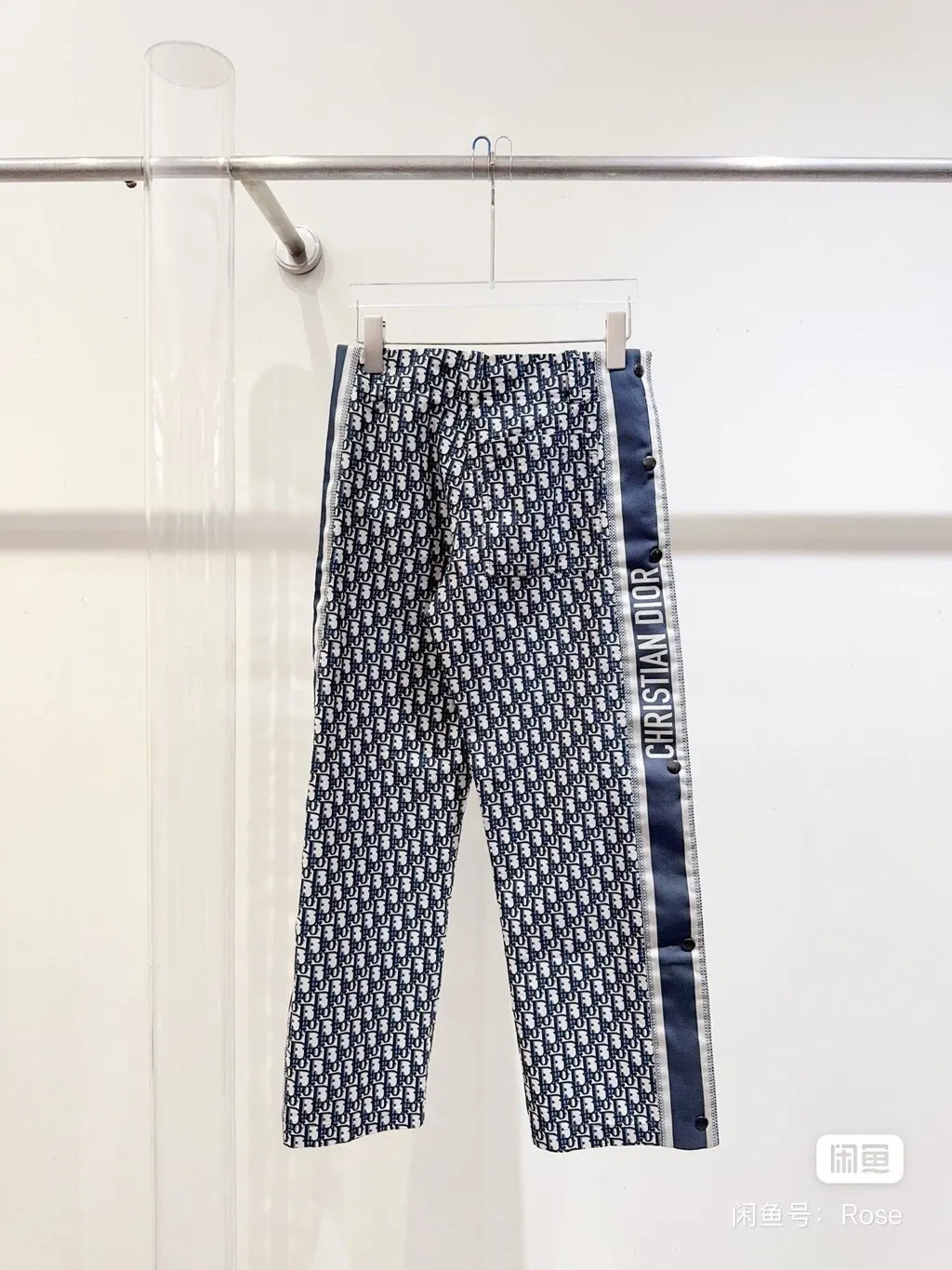 Dior Black Polyamide Trousers Black Polyamide Never worn - Back View