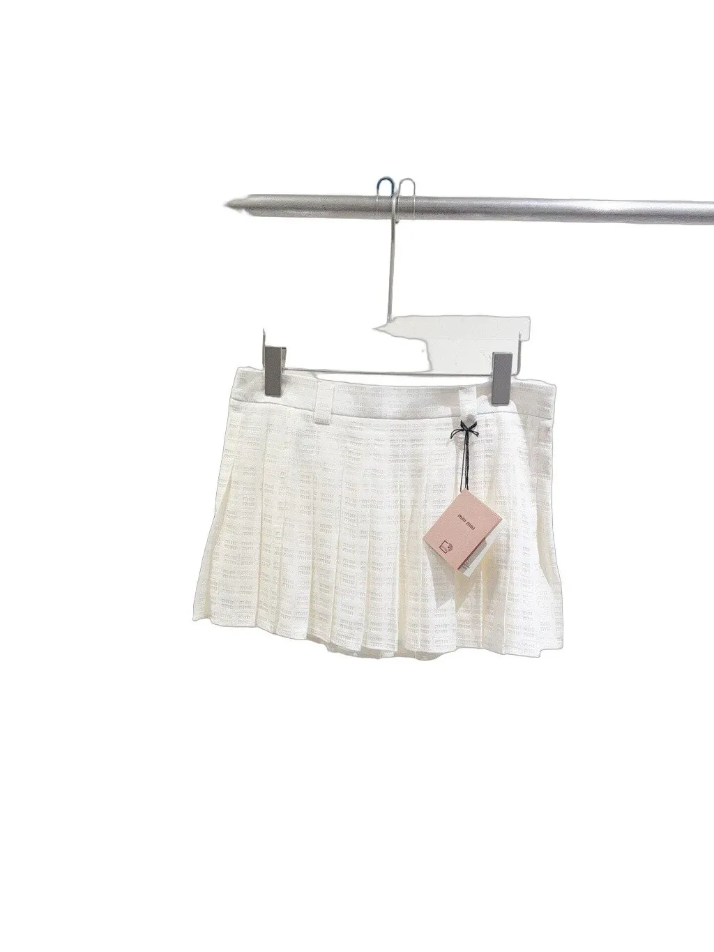 Miu Miu White Wool Skirt White Wool Never worn - Front View