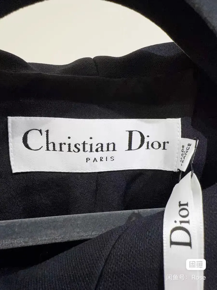 Dior Black Silk Top Black Silk Never worn - Back View