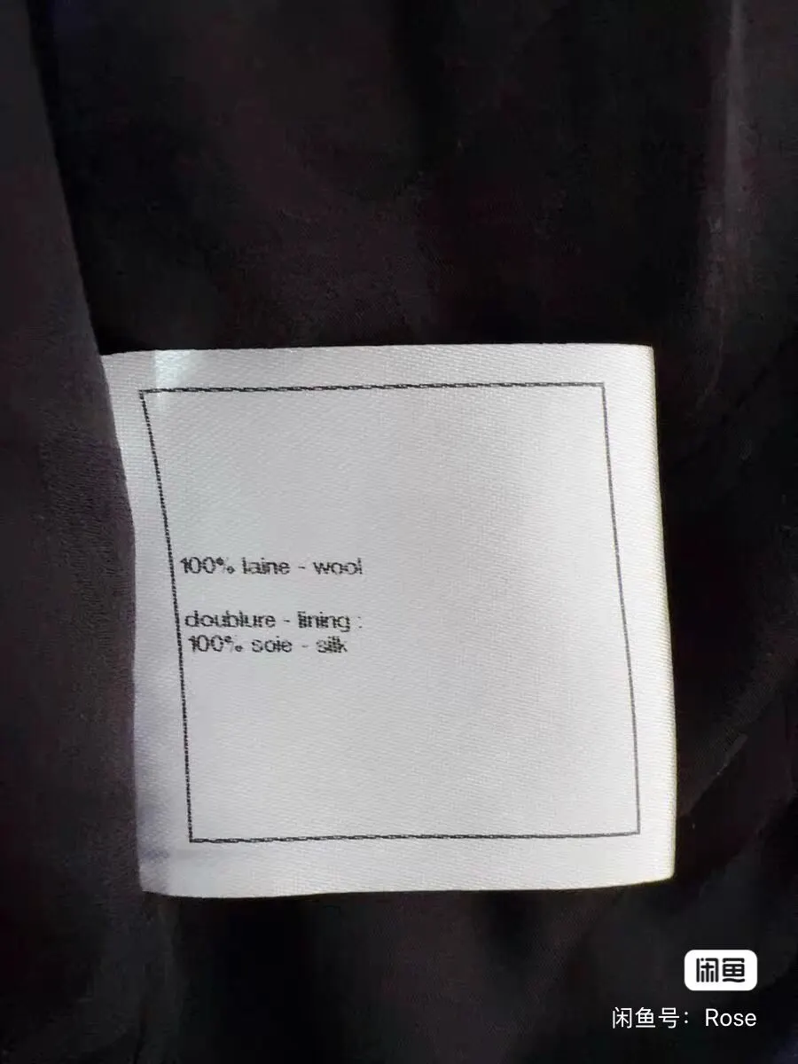 Chanel Black Wool Coat Black Wool Very good - Box View