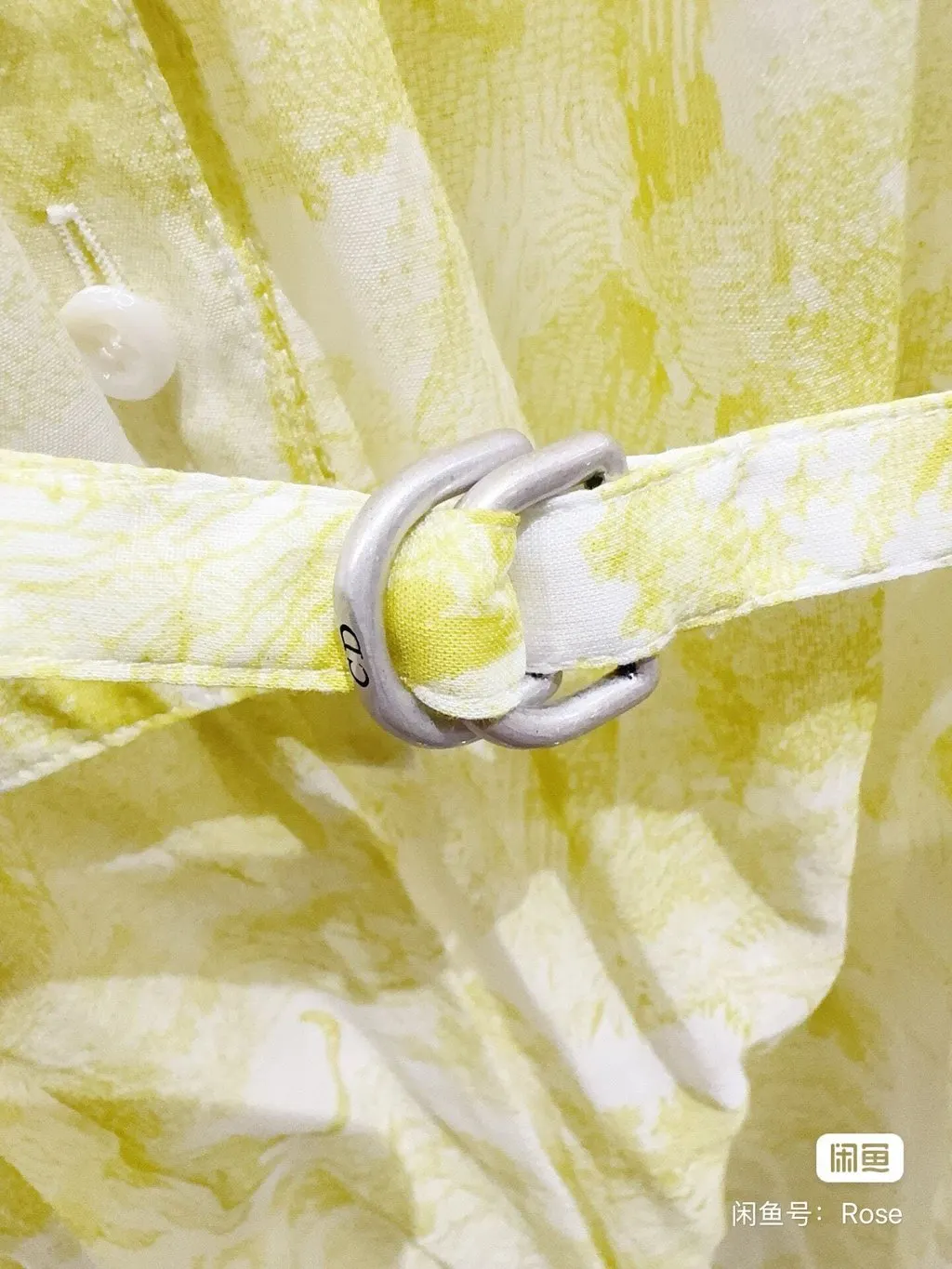 Dior Yellow Silk Dress Yellow Silk Never worn, with tag - Inside View