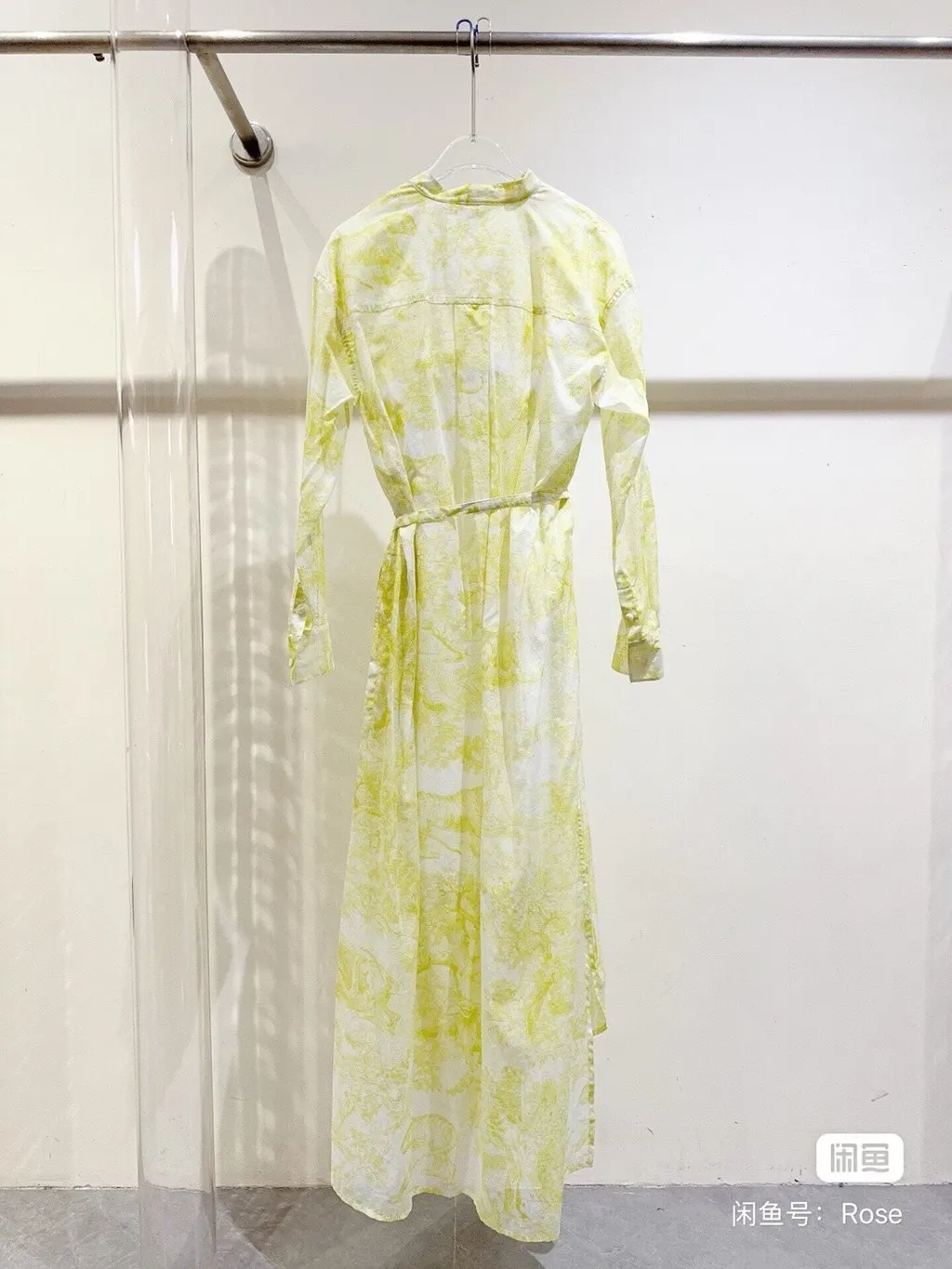 Dior Yellow Silk Dress Yellow Silk Never worn, with tag - Model View