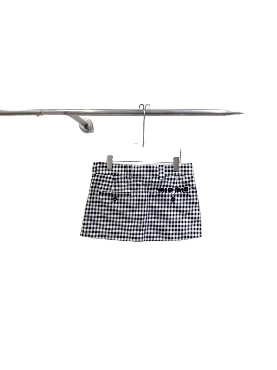 Miu Miu Black Wool Skirt Black Wool Never worn, with tag - Front View