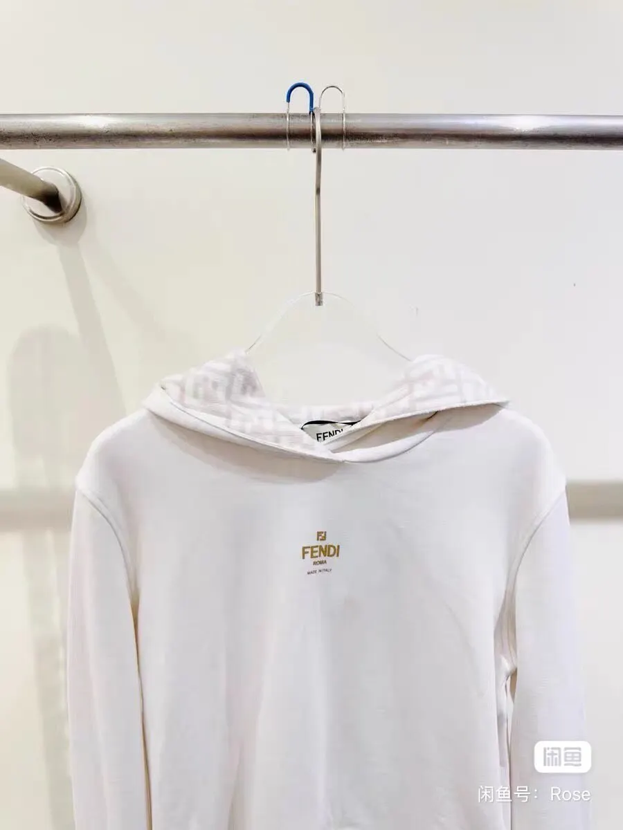 Fendi White Cotton Knitwear White Cotton Never worn - Back View