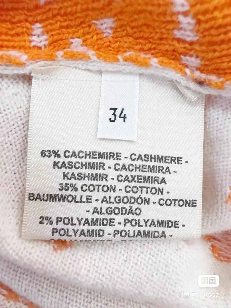 Hermès Orange Cashmere Knitwear Orange Cashmere Never worn, with tag - Box View
