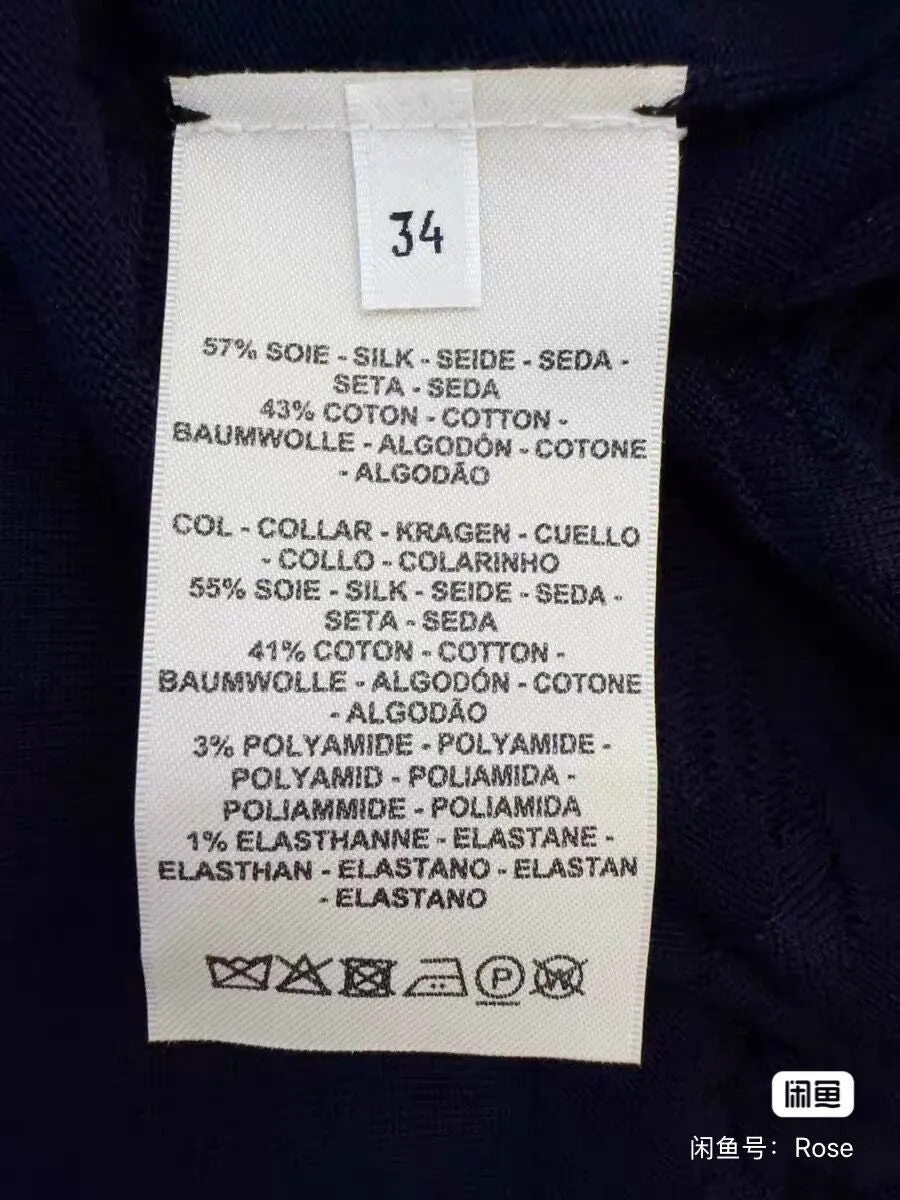 Hermès Black Cotton Top Black Cotton Never worn, with tag - Model View
