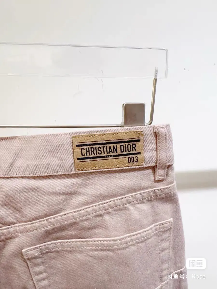 Dior Pink Denim Jeans Pink Denim Never worn - Model View