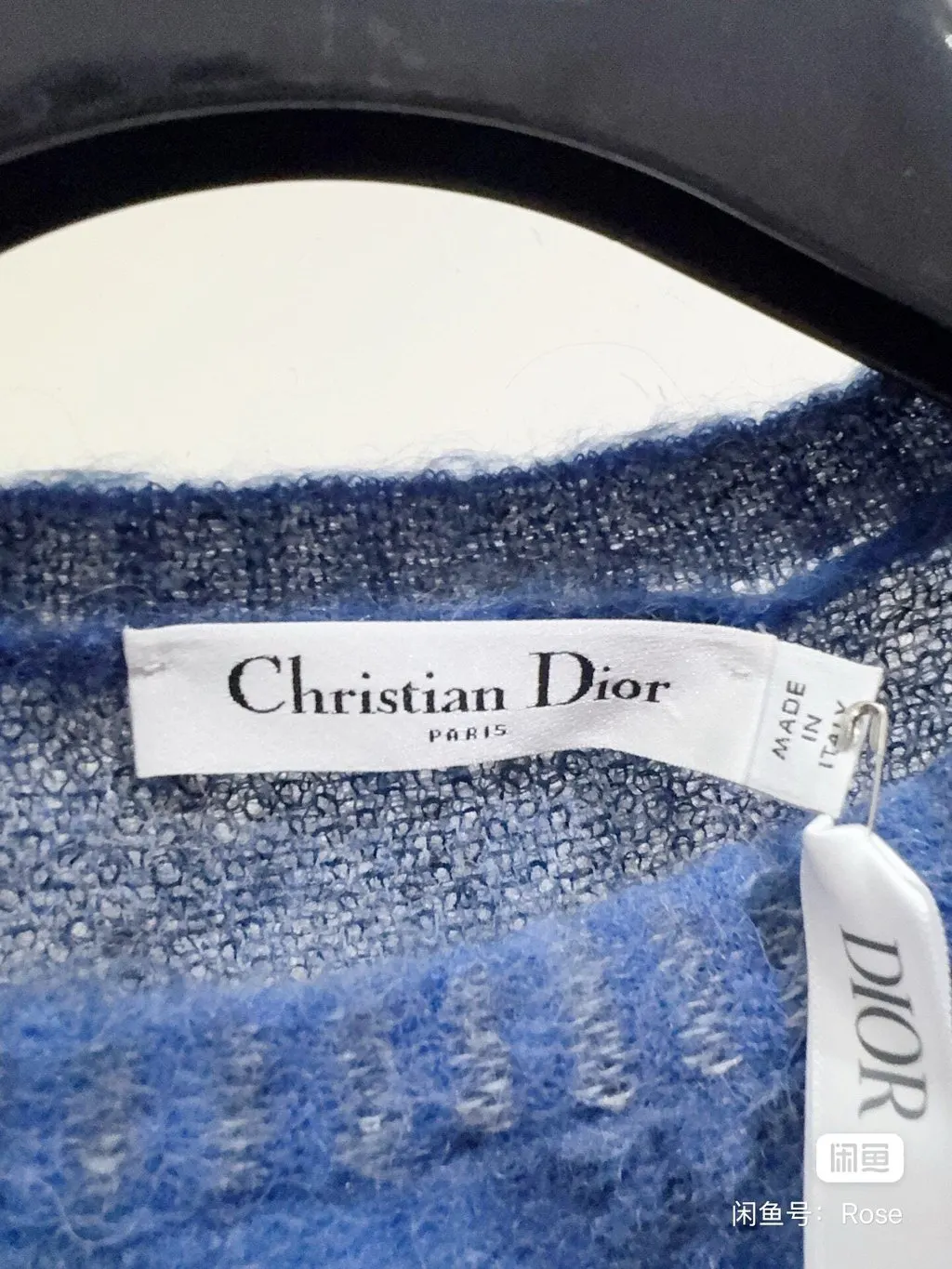 Dior Blue Wool Knitwear Blue Wool Never worn - Back View