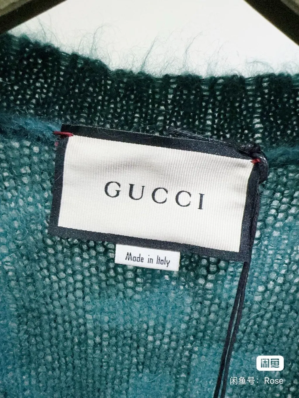 Gucci Green Wool Knitwear Green Wool Never worn - Back View