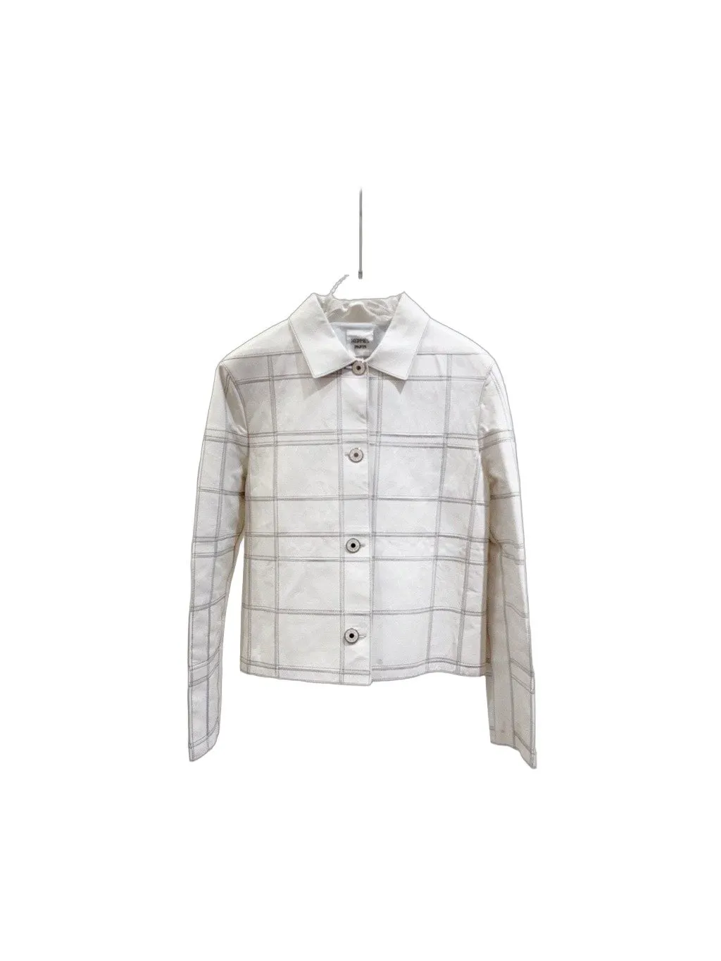 Hermès White Leather Jacket White Leather Very good - Front View