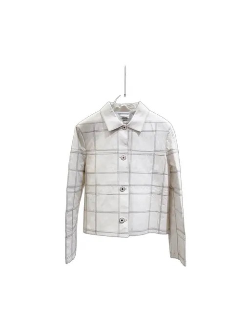 Hermès White Leather Jacket