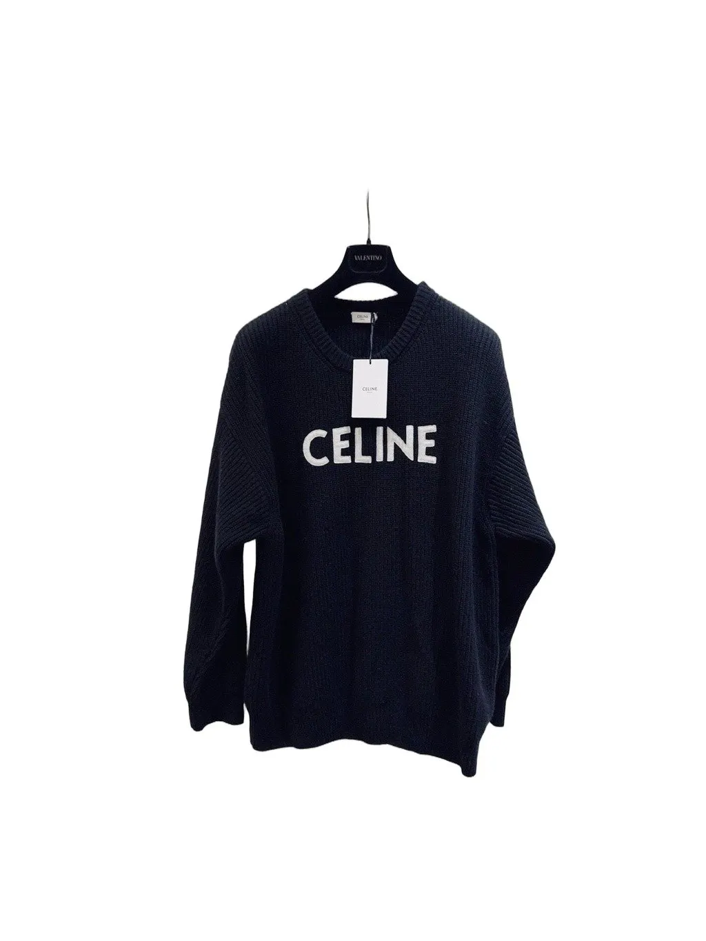 Celine Black Wool Knitwear Black Wool Never worn - Front View