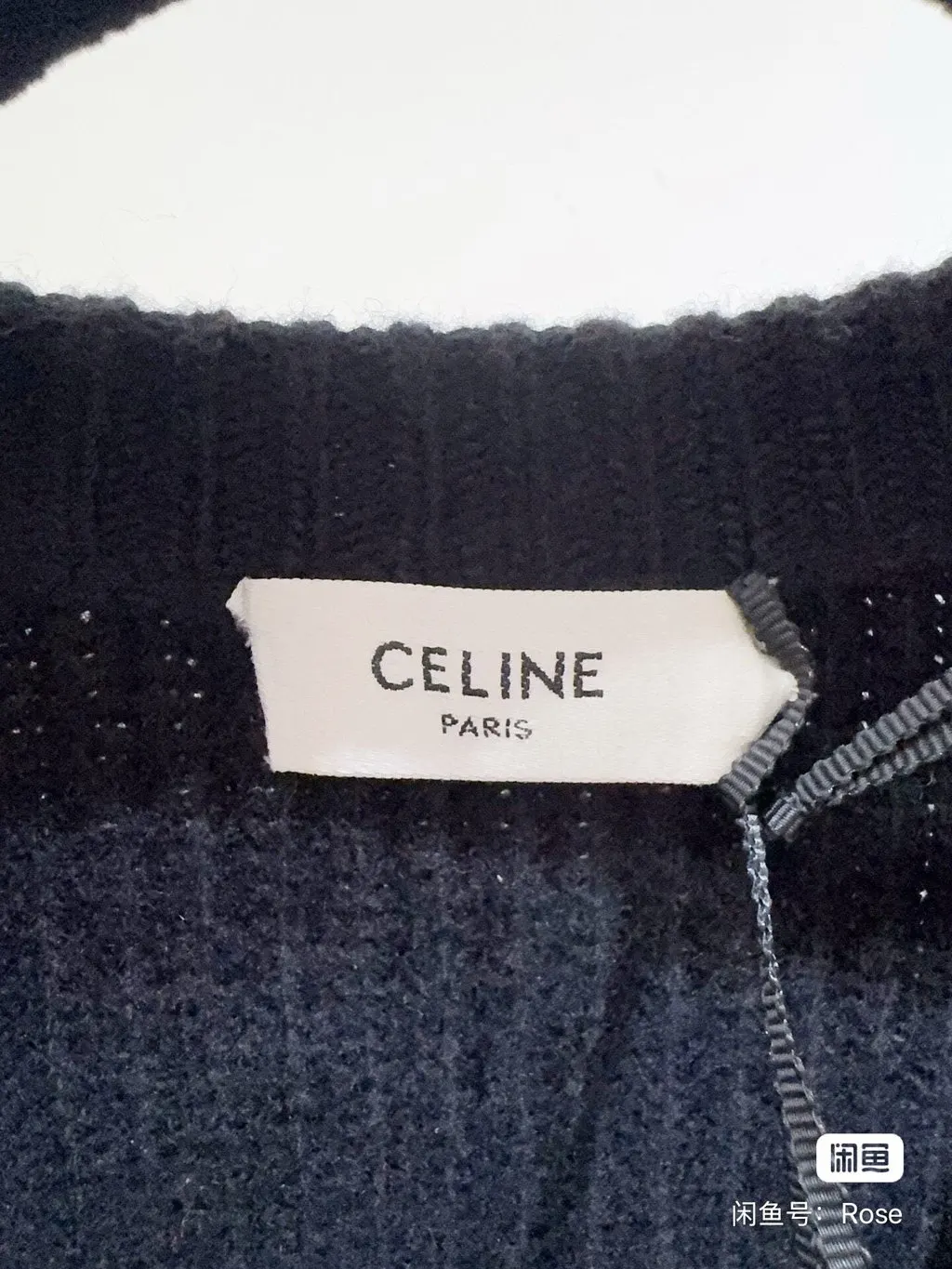 Celine Black Wool Knitwear Black Wool Never worn - Back View