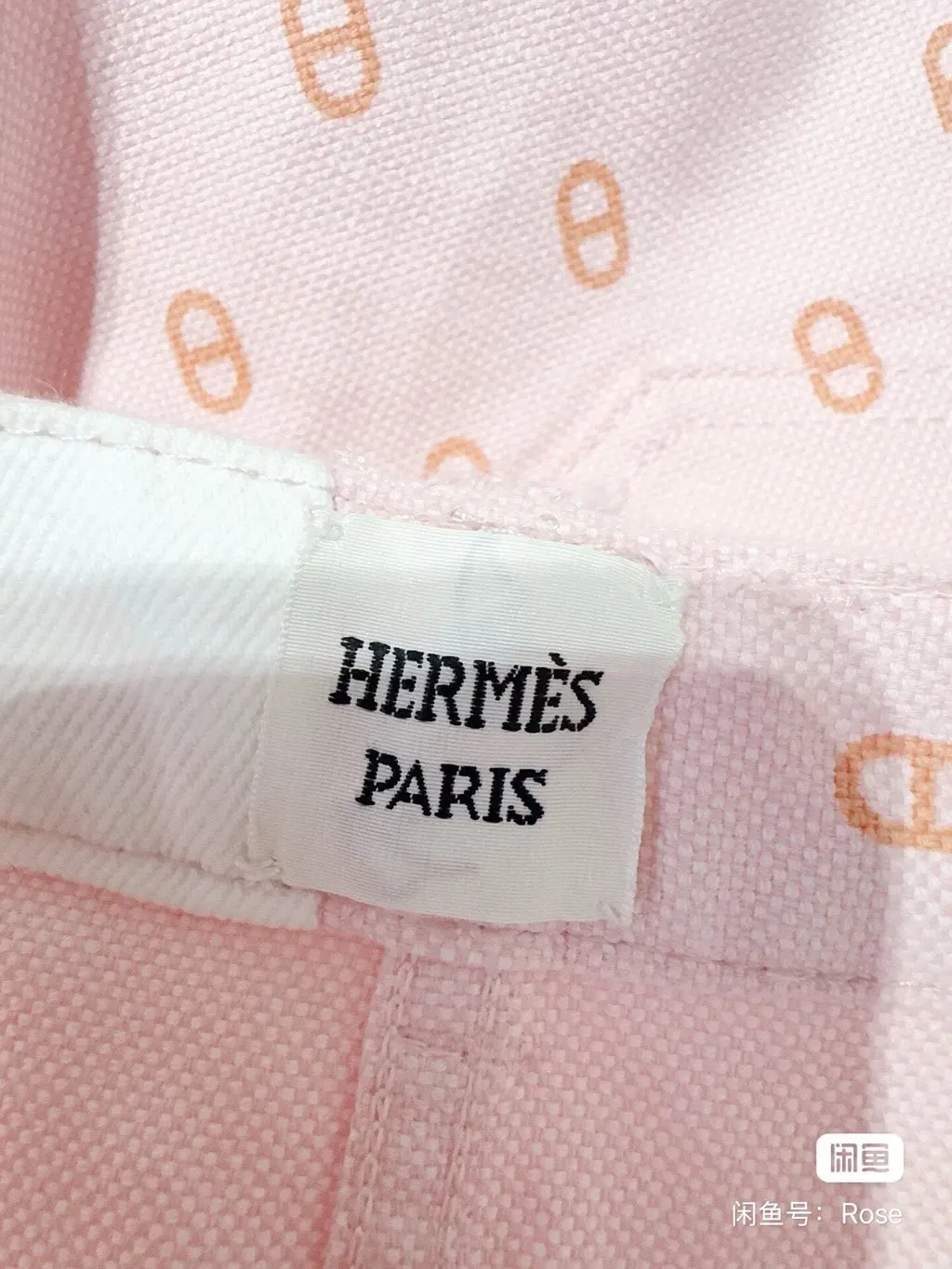 Hermès Pink Cotton Trousers Pink Cotton Never worn, with tag - Box View