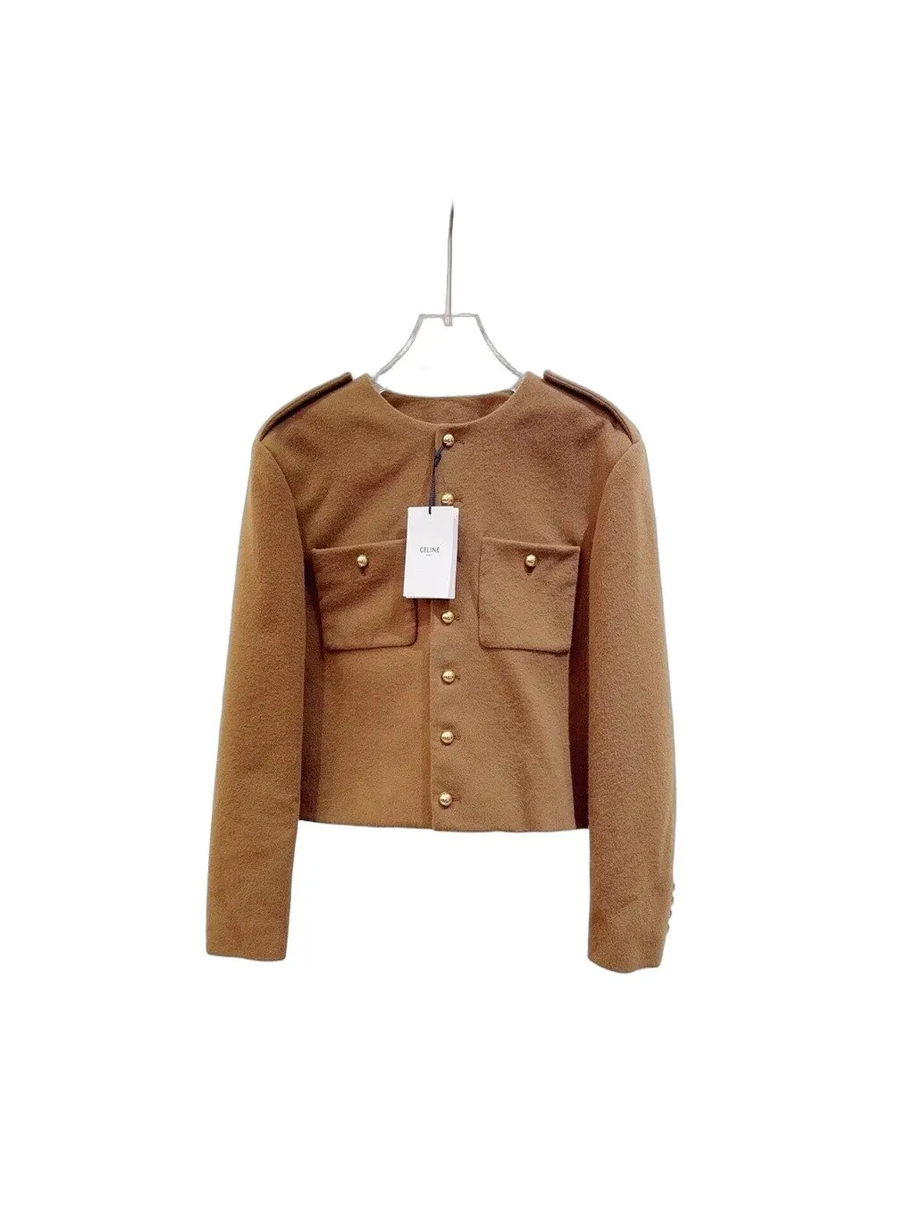 Celine Camel Wool Jacket Camel Wool Never worn - Front View