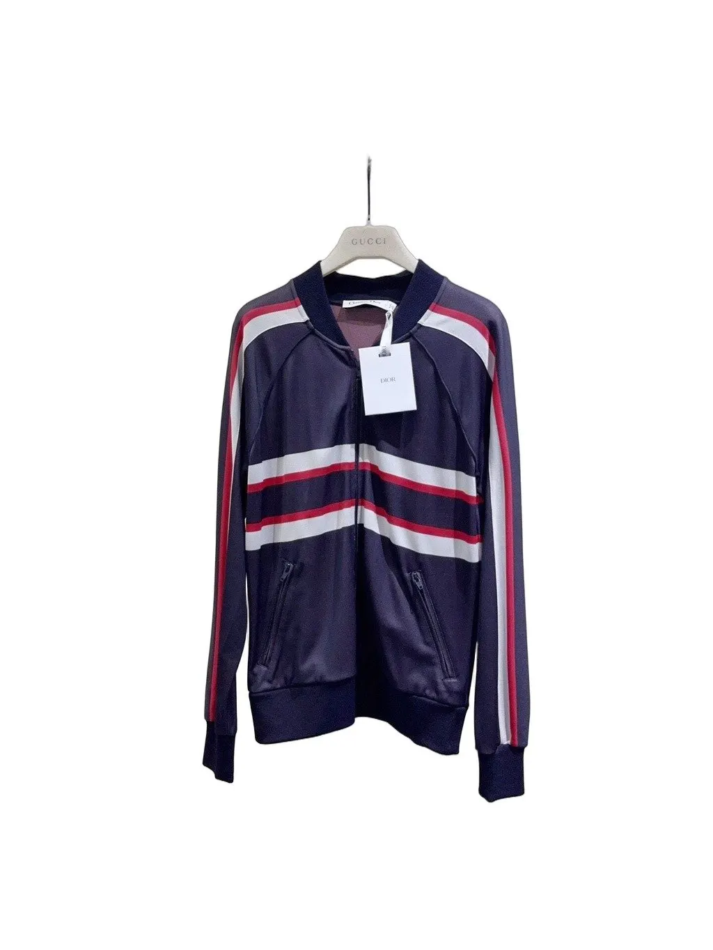 Dior Navy Wool Jacket Navy Wool Never worn - Front View