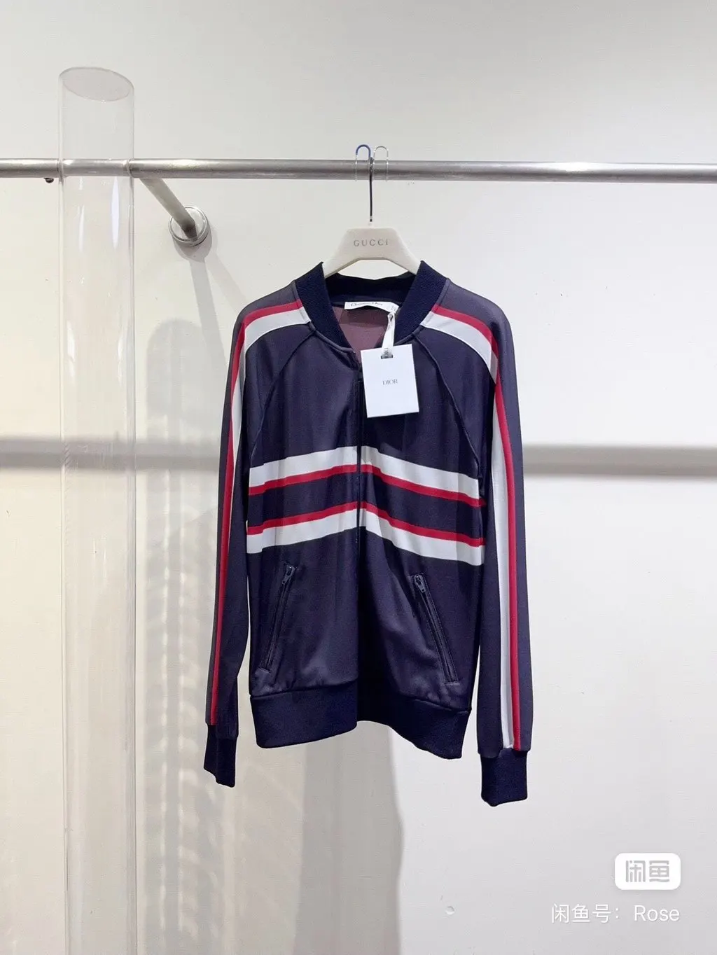 Dior Navy Wool Jacket Navy Wool Never worn - Back View