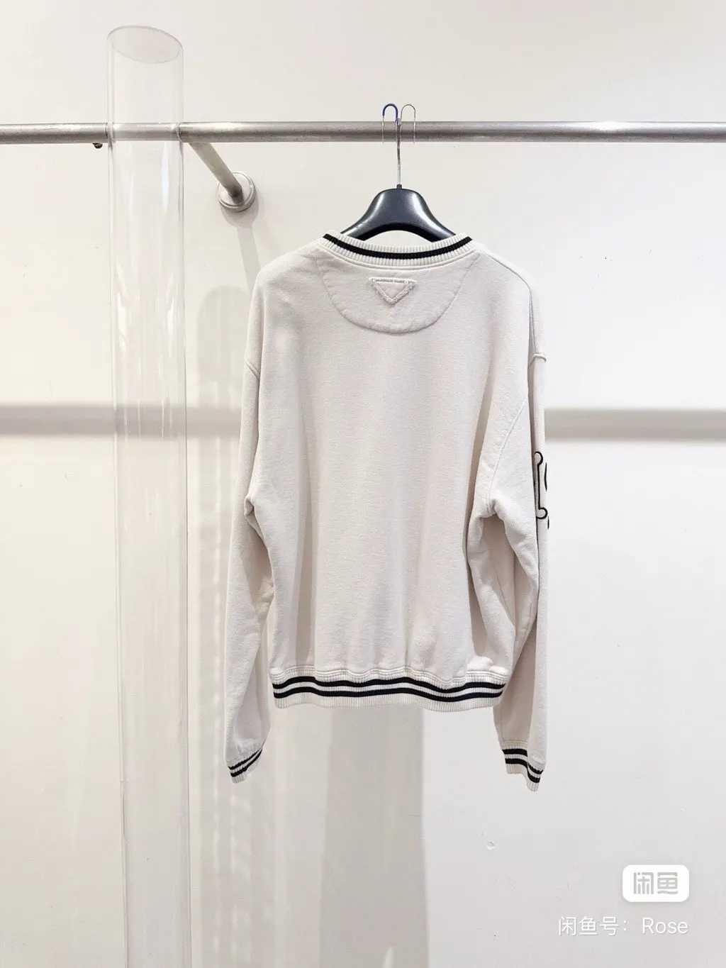 Prada White Cotton Knitwear White Cotton Never worn - Inside View