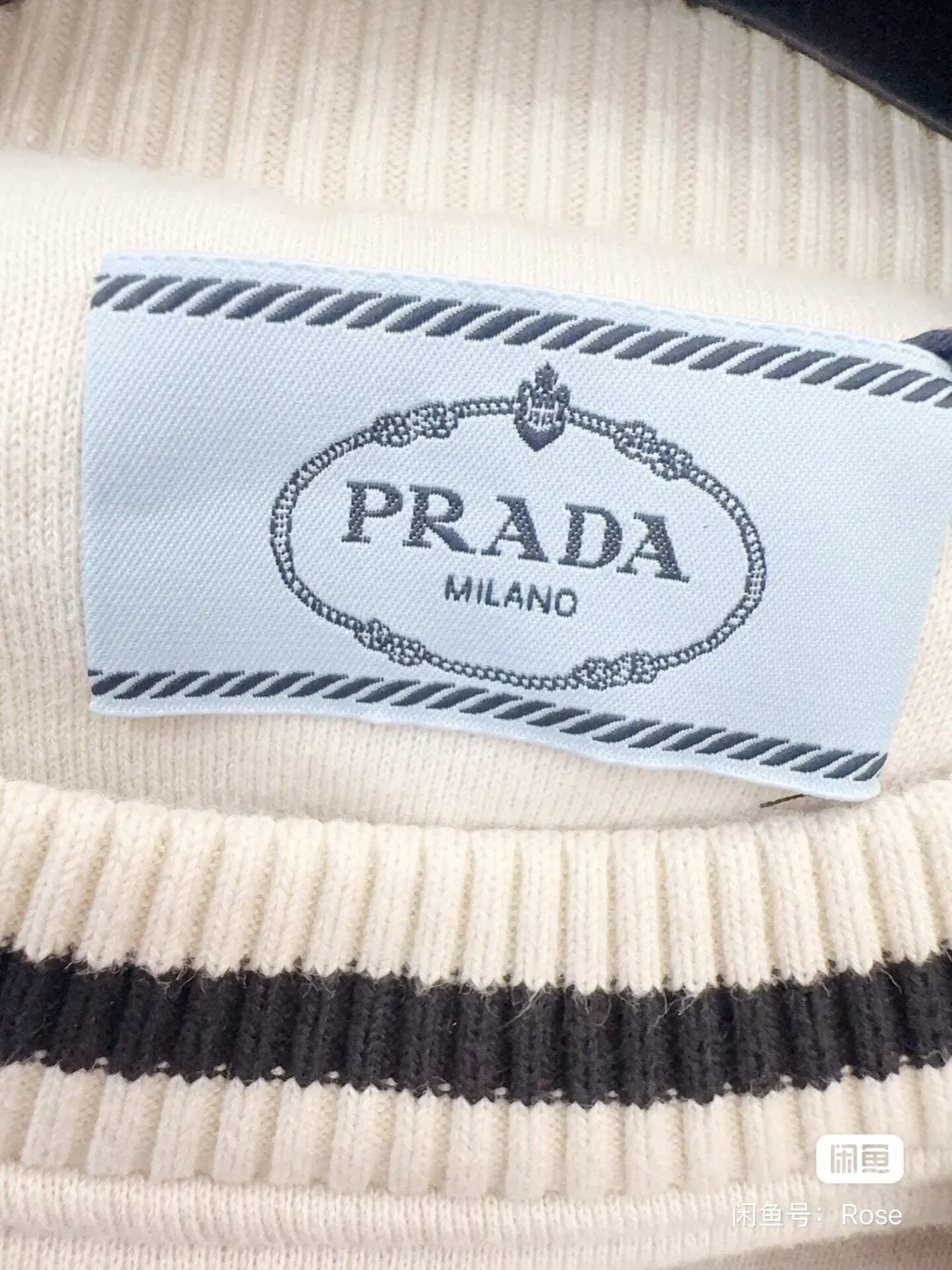 Prada White Cotton Knitwear White Cotton Never worn - Model View