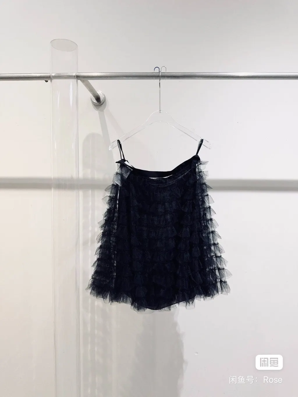 Dior Black Cotton Skirt Black Cotton Never worn, with tag - Back View
