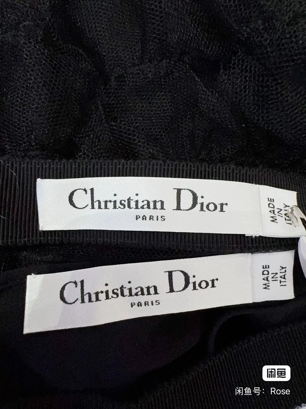 Dior Black Cotton Skirt Black Cotton Never worn, with tag - Inside View