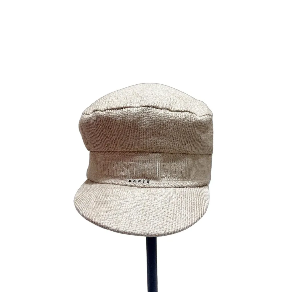 Dior Beige Linen Hat Beige Linen Very good - Front View