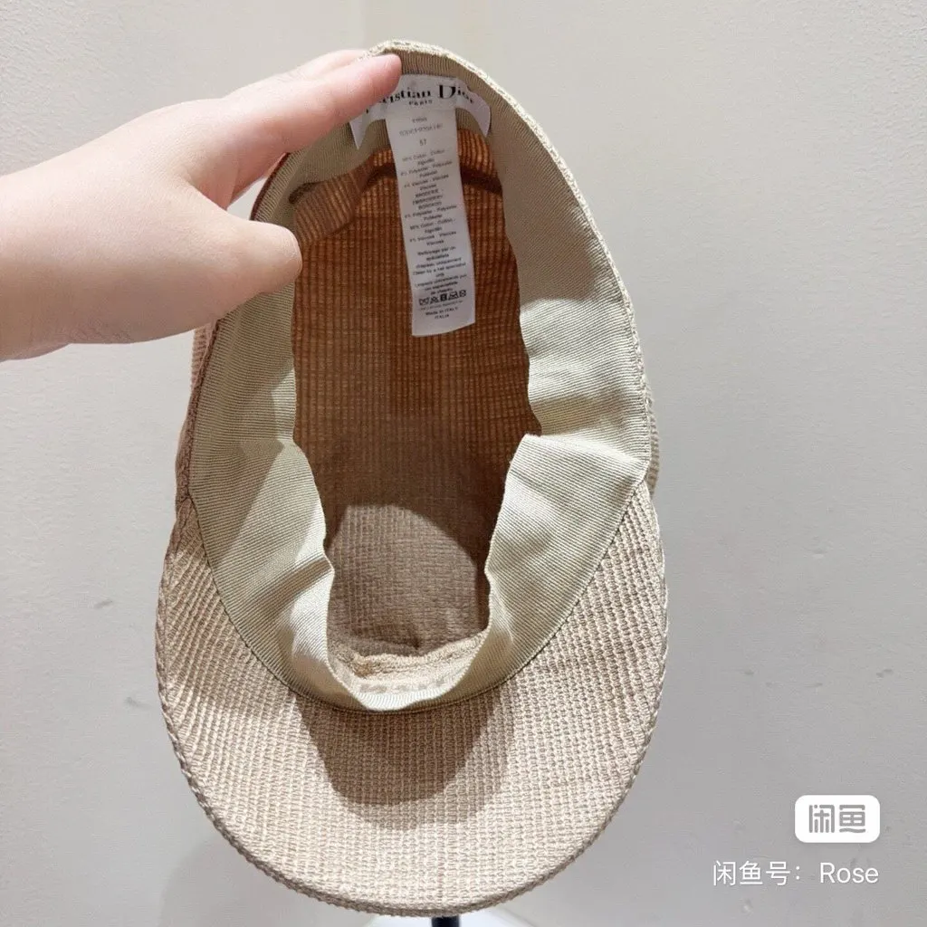 Dior Beige Linen Hat Beige Linen Very good - Box View