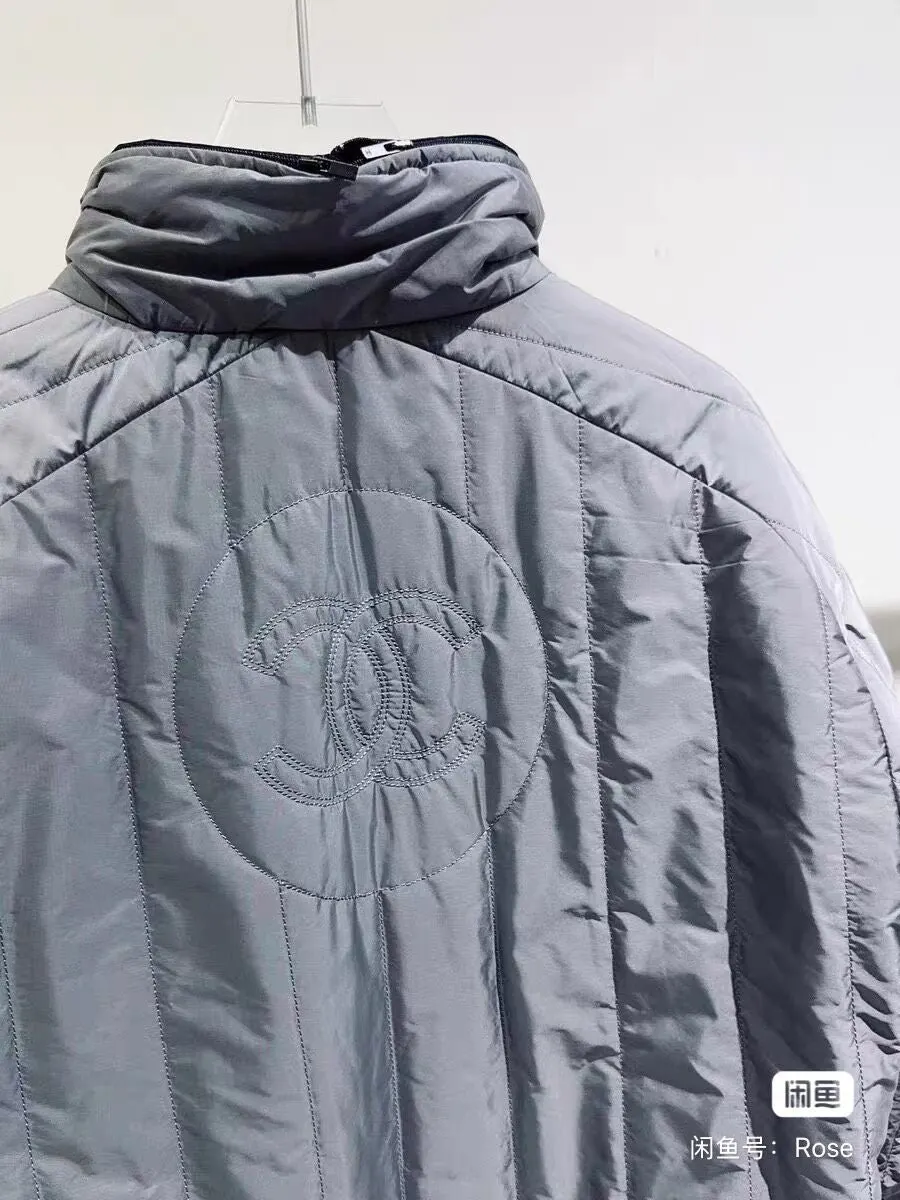 Chanel Blue Cotton Jacket Blue Cotton Very good - Box View