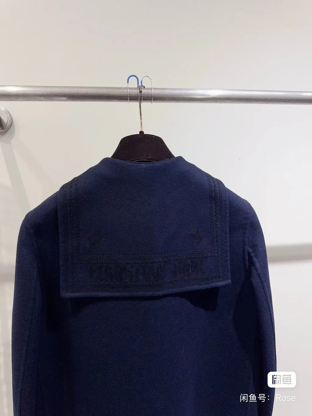Dior Navy Wool Jacket Navy Wool Never worn, with tag - Inside View