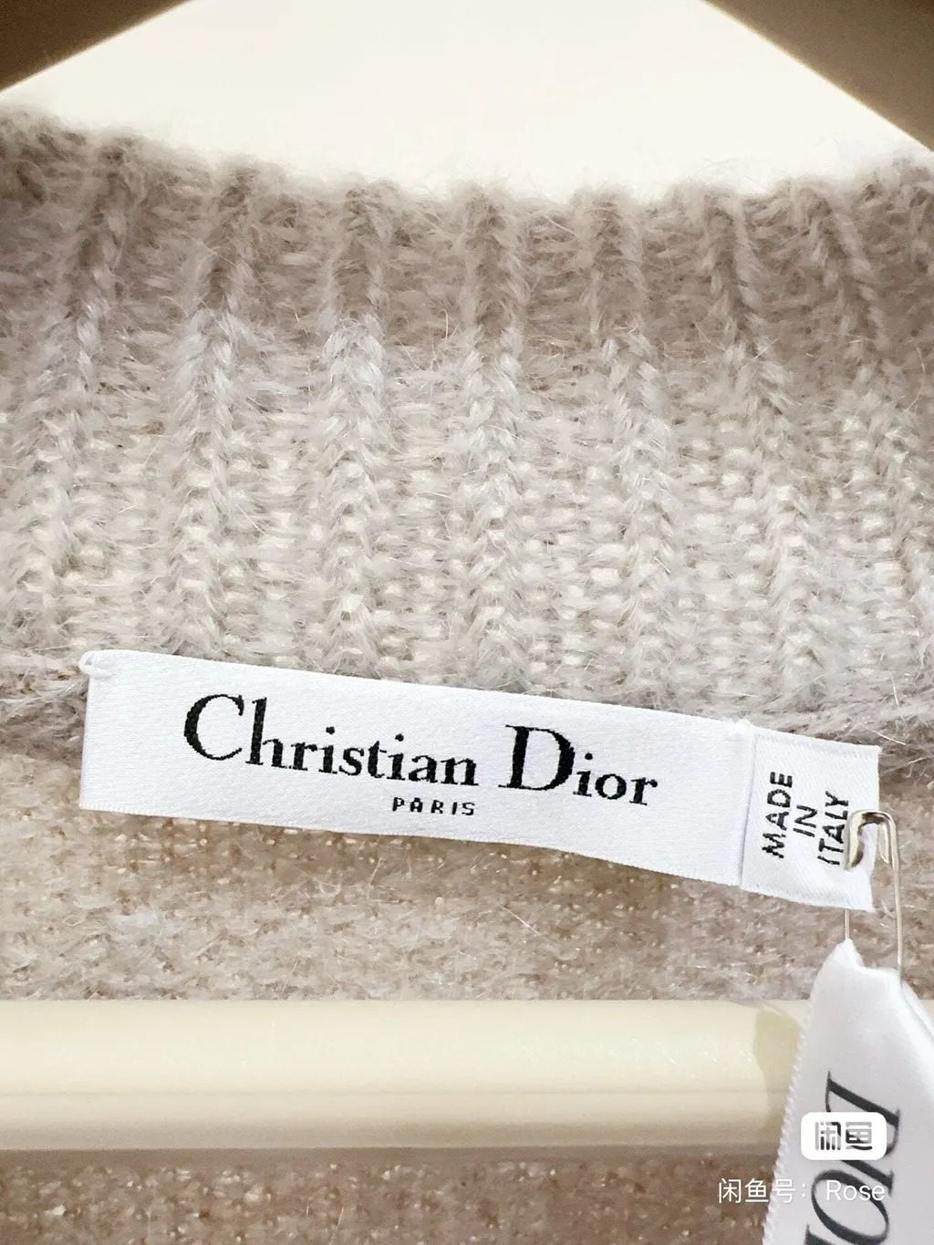 Dior Wool Knitwear MultiColor Wool Never worn - Inside View