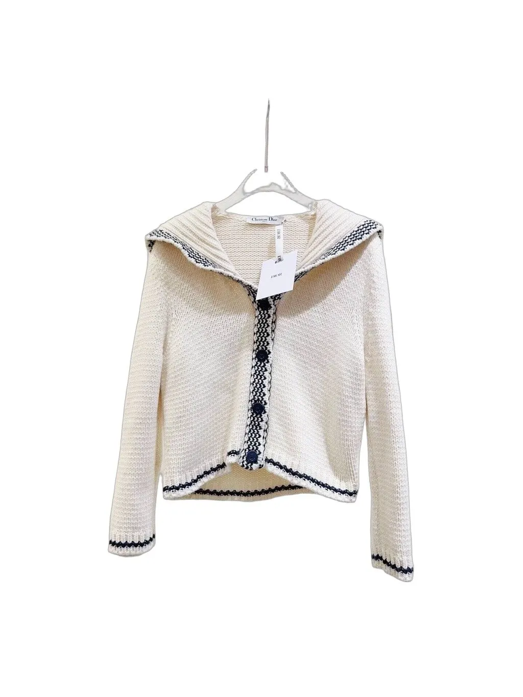 Dior White Wool Knitwear White Wool Never worn - Front View