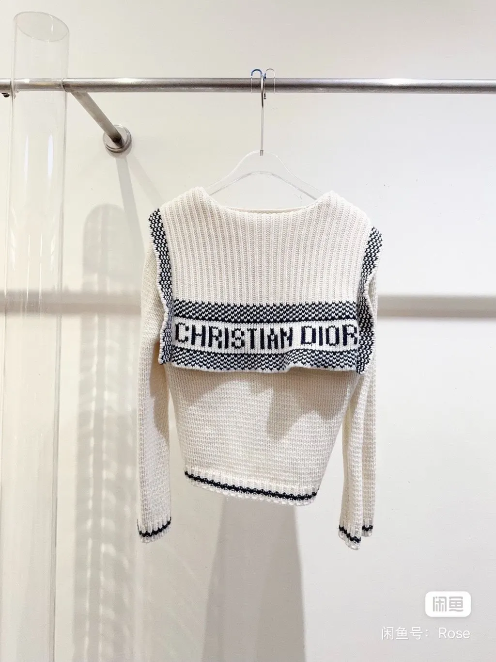 Dior White Wool Knitwear White Wool Never worn - Model View