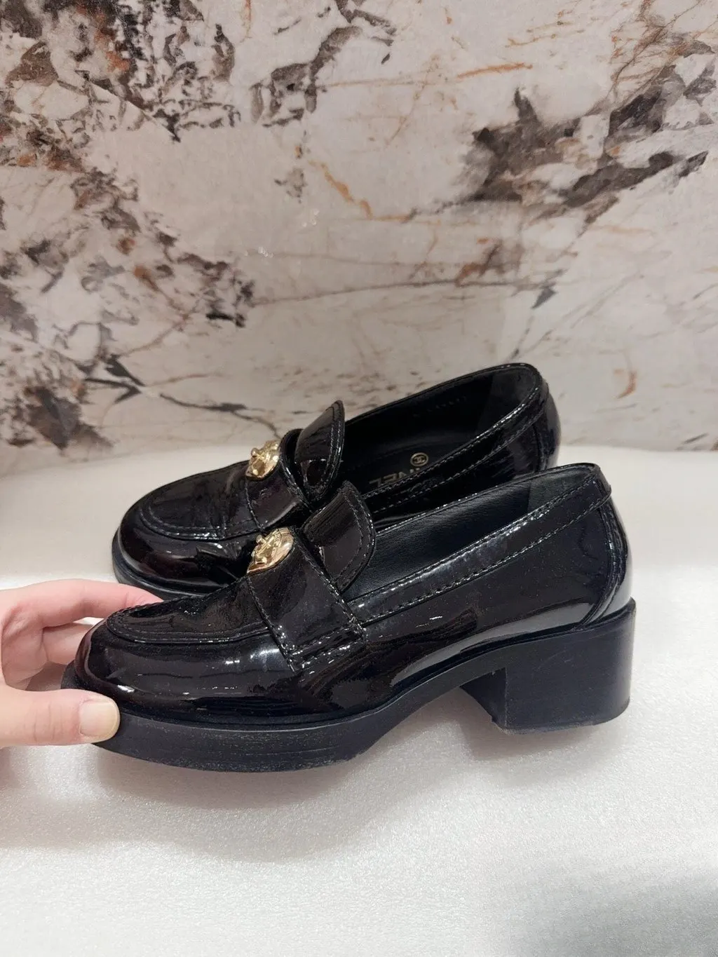 Chanel Leather Flat Shoes MultiColor Leather Very good - Inside View