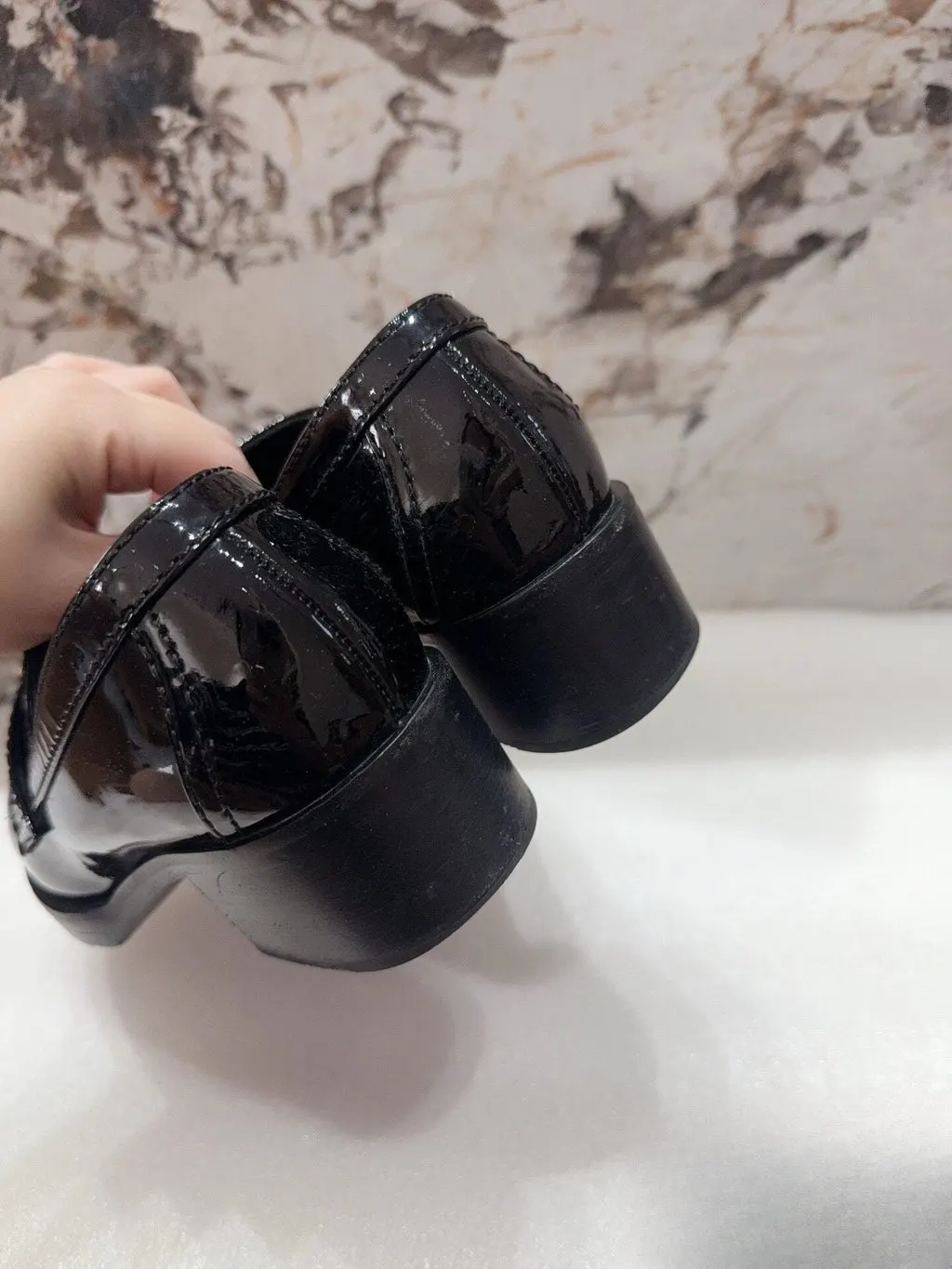 Chanel Leather Flat Shoes MultiColor Leather Very good - Model View