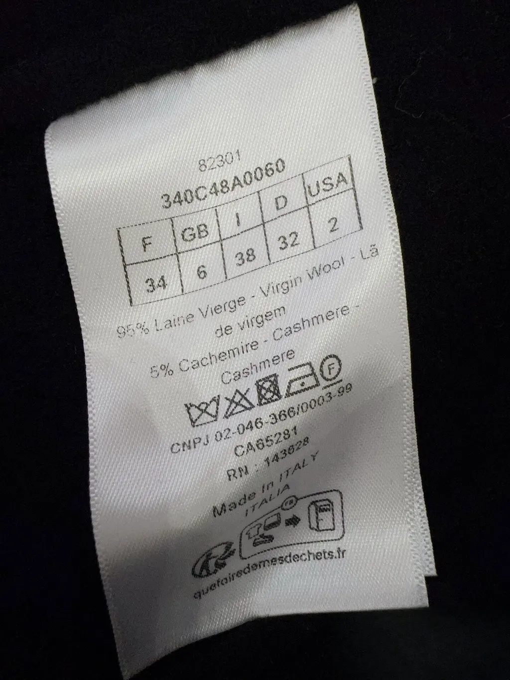 Dior Wool Jacket MultiColor Wool Never worn, with tag - Box View