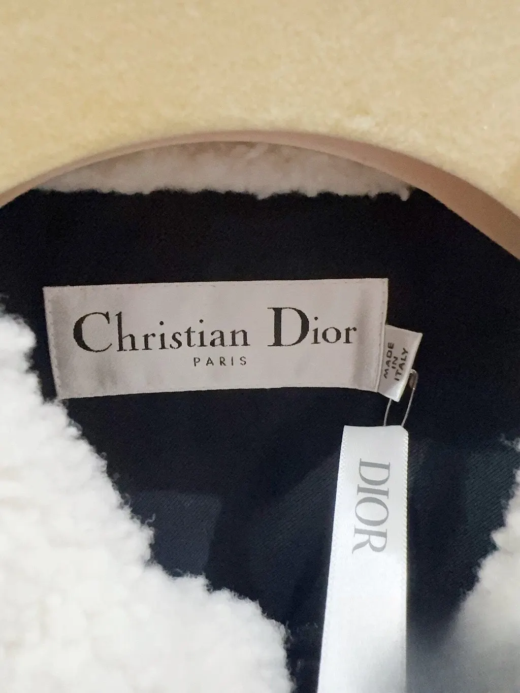 Dior Shearling Jacket MultiColor Shearling Never worn, with tag - Back View