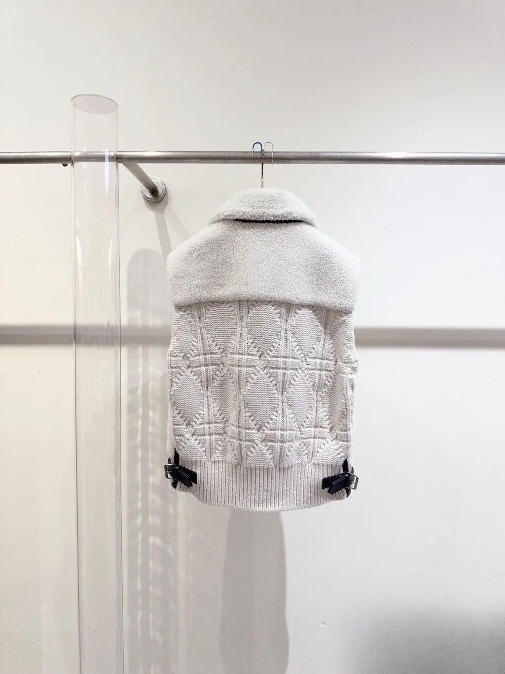 Dior Shearling Jacket MultiColor Shearling Never worn, with tag - Model View
