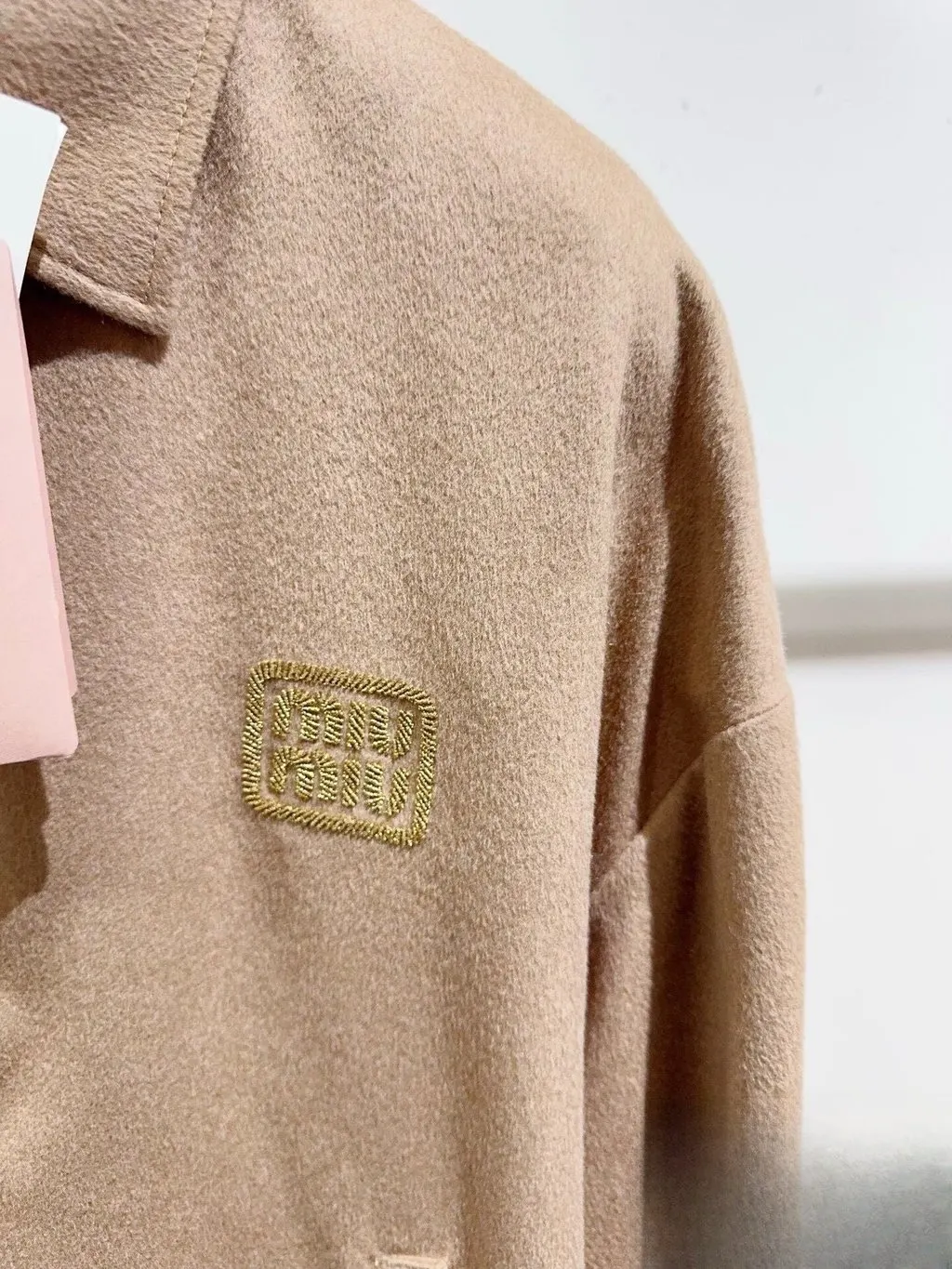 Miu Miu Camel Wool Jacket Camel Wool Never worn, with tag - Back View
