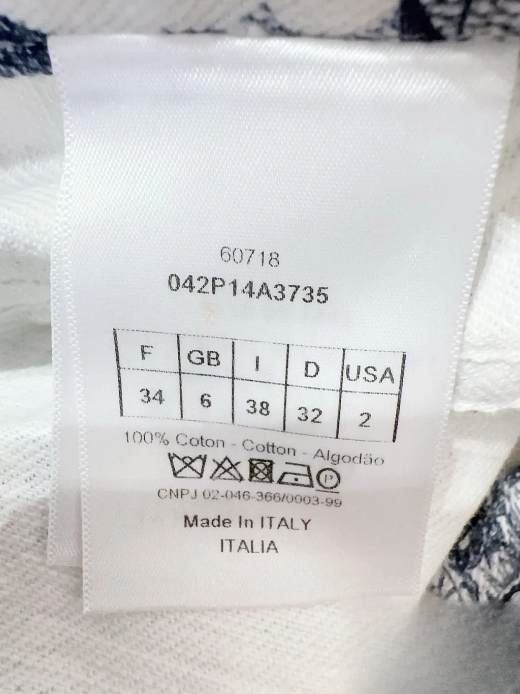 Dior Cotton Trousers MultiColor Cotton Never worn, with tag - Model View