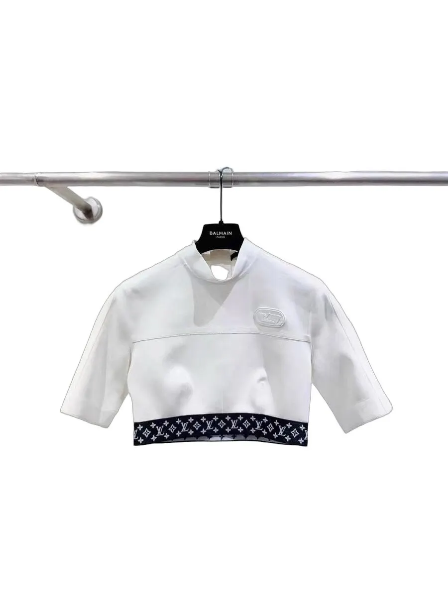 Louis Vuitton White Cotton Top White Cotton Very good - Front View
