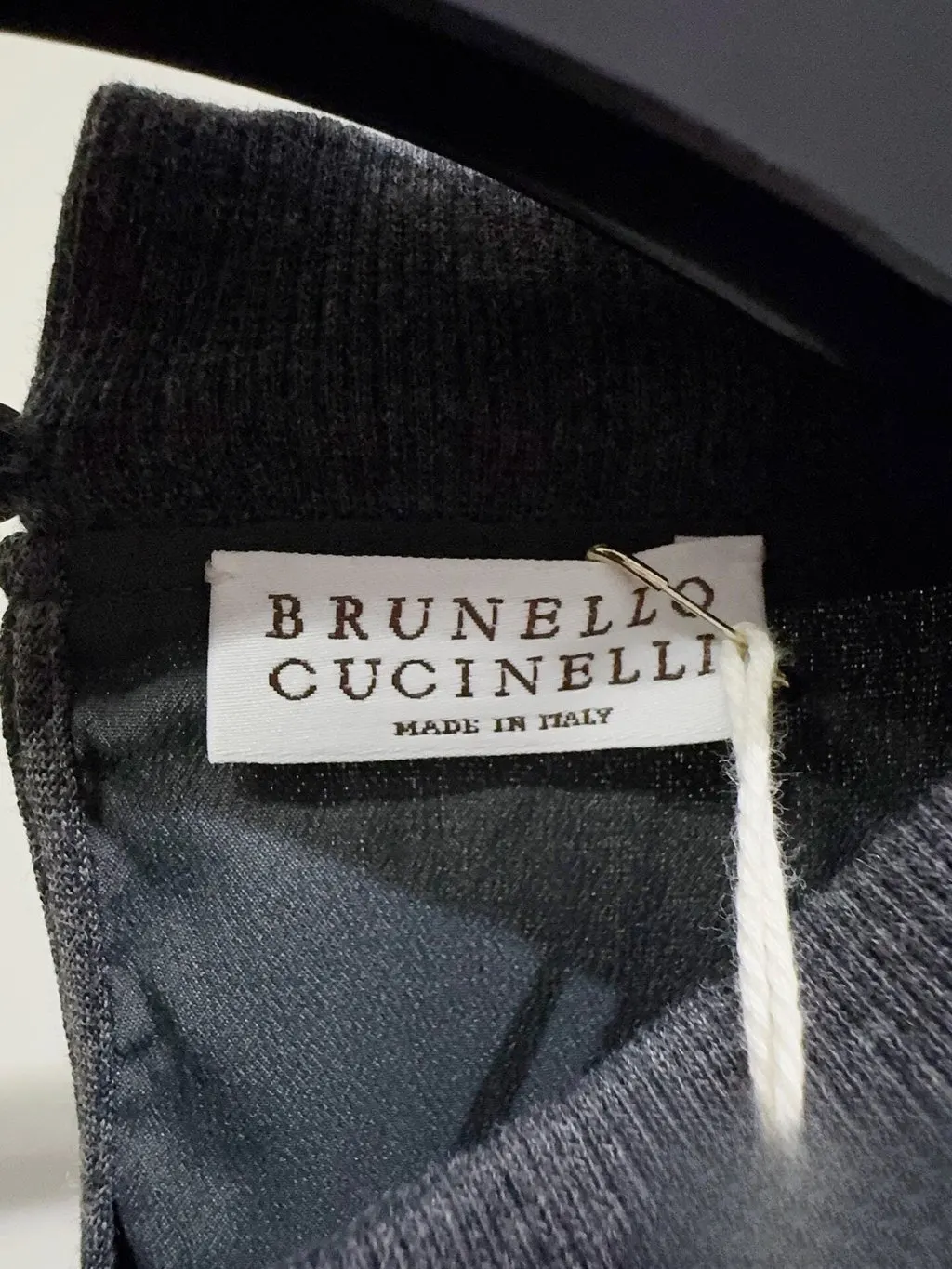 Brunello Cucinelli Anthracite Embellished Dress Anthracite Never worn, with tag - Back View