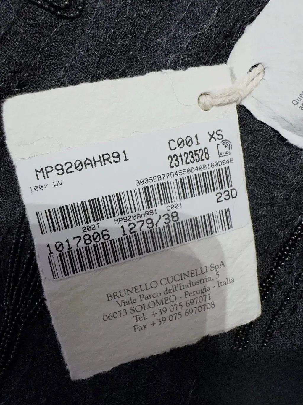 Brunello Cucinelli Anthracite Embellished Dress Anthracite Never worn, with tag - Box View